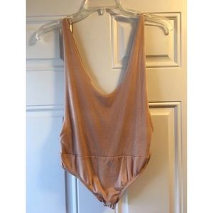 Nude Scoop Neck Bodysuit